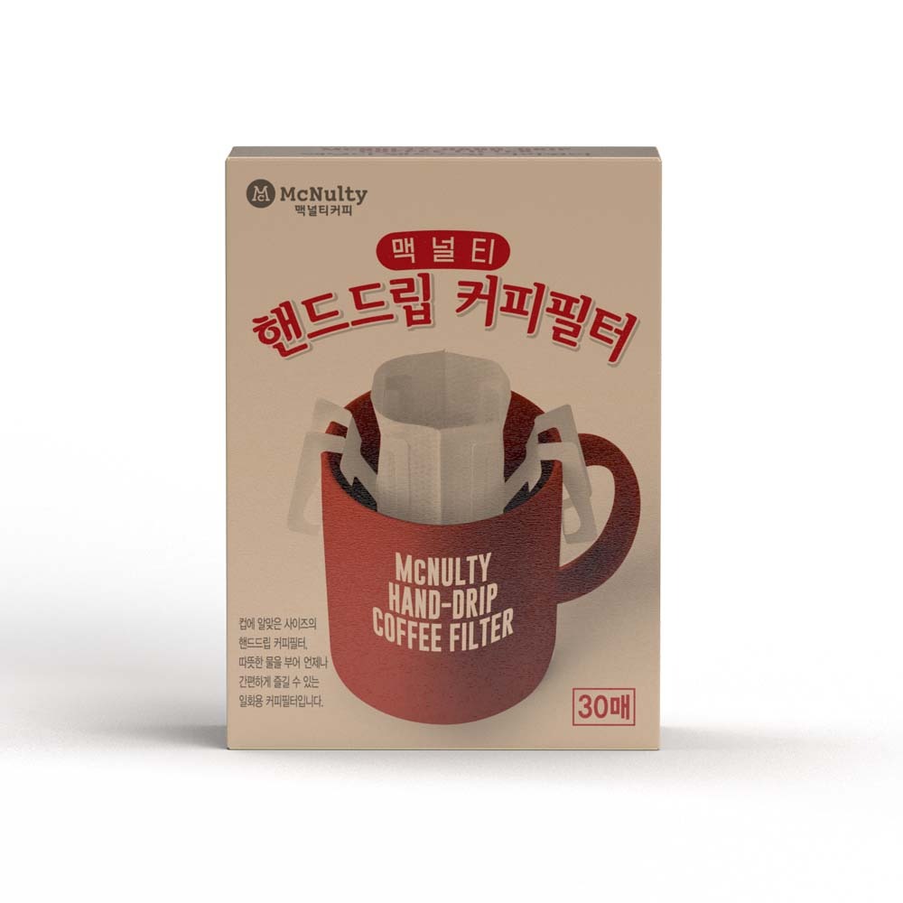 한국맥널티 맥널티 핸드드립 커피필터 30개입